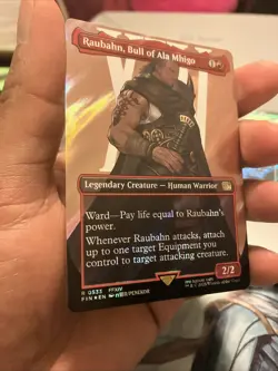 Raubahn, Bull of Ala Mhigo (Borderless) (Surge Foil) Final Fantasy Foil - Image 2