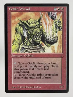 Goblin Wizard The Dark LP Light Play MTG Magic The Gathering - Image 1