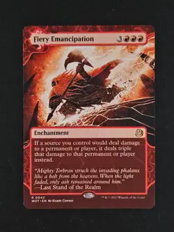 MTG: Wilds of Eldraine: Enchanting Tales - Fiery Emancipation - NM - Image 1
