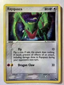 Rayquaza 3/17 Pokemon TCG Card Holo Rare 2006 POP Series 1 MP - Image 2