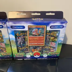 2x Pokemon Go Pin Collection Box Set Bundle Charmander and Bulbasaur New Sealed - Image 2