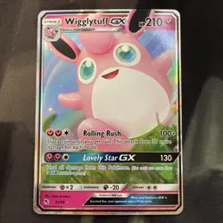 Wigglytuff GX 42/68 Hidden Fates Holo Pokemon Card Gen1 Full Art - Image 1