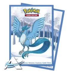 65 Bustine Protettive Pokemon Ultra PRO Standard Sleeves Frosted Forest ARTICUNO - Image 1