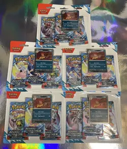 Pokemon TCG: Journey Together SV09 3-Pack Blister Lot of 5 ✅ Factory Sealed - Image 1