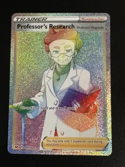 Professor's Research 209/202 Pokemon Sword $& Shield Base Set Secret Rare NM - Image 1