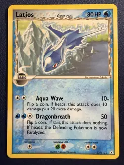 Latios (Delta Species) 22/110 Pokemon 2006 Holon Phantoms Regular Non-Holo MP - Image 1