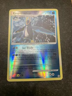 Pokemon TCG Empoleon 4/130 Rare Reverse Holo Diamond & Pearl Base 2007 LP - Image 1