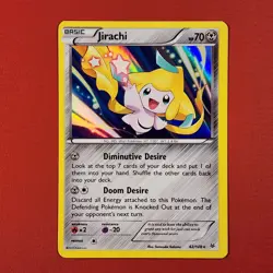 5-08-13 PWE pokemon unplayed 2015 roaring skies 42/108 jirachi rare holo - Image 1