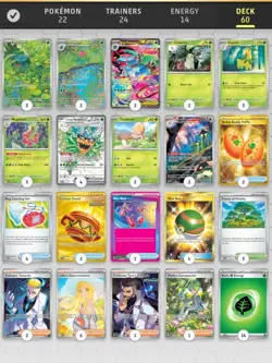 Pokemon TCG Competitive Mega Venusaur & Ogrepon Custom Pre-Built Deck - Image 4