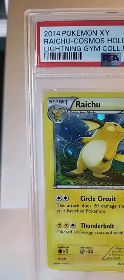 Pokemon TCG Raichu XY Base Set 43/146 Holo Rare PSA 7! - Image 2