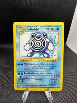 Poliwhirl 38/102 Uncommon Shadowless Base Set LP Vintage Pokemon WoTC 1999 - Image 1