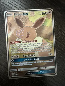 Pokemon TCG Eevee GX SM233 Full Art Promo Black Star Ultra Rare Holo - Image 1