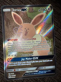 Pokemon TCG Eevee GX SM233 Full Art Promo Black Star Ultra Rare Holo - Image 2