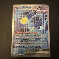 Pokemon Trading Card Game TCG Prismatic Evolutions Iron Crown Ex 158/131 SIR - Image 1