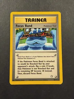 Pokemon TCG Neo Genesis Focus Band Unlimited Rare Card 86/111 - Image 1