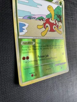 2010 HeartGold & SoulSilver Shuckle 11/123 - Reverse Holo Rare Pokemon Card LP+ - Image 2