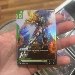 Wing Gundam Zero GD01 024 LR Gundam Card Game - Newtype Rising English - Image 1