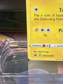 Pikachu SWSH039 Promo RED DOT ERROR Pokemon Card 2020 English - Image 4