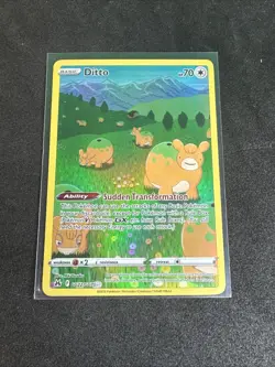 Pokemon TCG Ditto Crown Zenith Galarian Gallery Holo Art Rare Card GG22/GG70 - Image 1