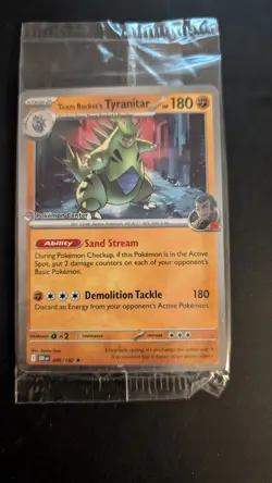 (Sealed) Team Rocket's Tyranitar - Pokemon Center Stamped Promo - Pokemon Card - Image 1