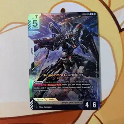 Gundam Card Game - Freedom Gundam LR English - GD01-065 LR - Newtype Rising - Image 1