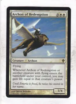 Magic MTG Worldwake: Foil: Archon of Redemption - Image 1