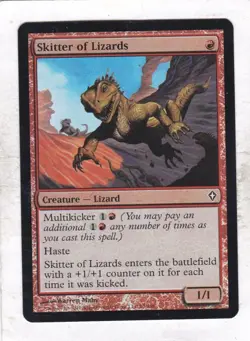 Magic MTG Worldwake: Foil: Skitter of Lizards - Image 1