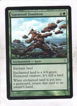 Magic MTG Worldwake: Foil: Vastwood Zendikon - Image 1