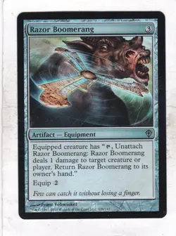 Magic MTG Worldwake: Foil: Razor Boomerang - Image 1