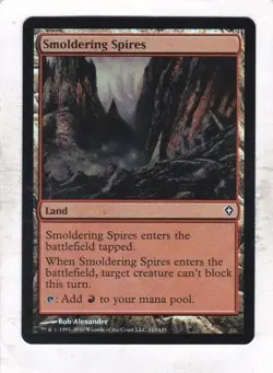 Magic MTG Worldwake: Foil: Smoldering Spires - Image 1