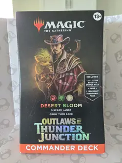 MTG Outlaws of Thunder Junction: Commander Deck - Desert Bloom (NEW) - Image 1