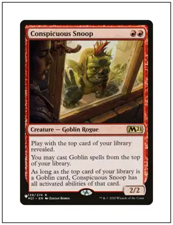 1x Conspicuous Snoop, The List, Magic the Gathering MTG NM - Image 1
