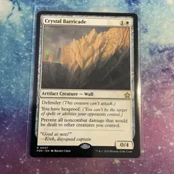 Crystal Barricade (REGULAR) x1 - MTG Foundations FDN #7 - Image 1