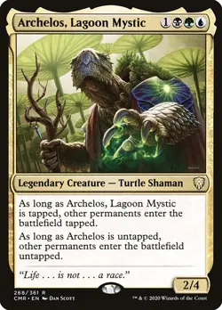 Archelos, Lagoon Mystic Commander Legends NM MTG Non-Foil - Image 1