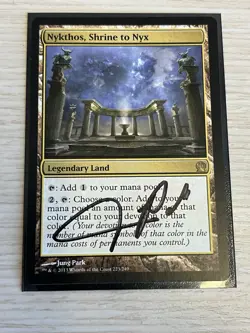 Nykthos, Shrine to Nyx Theros Magic MTG - ARTIST SIGNED LP - Image 1