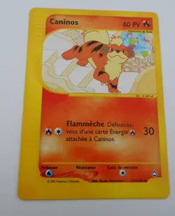 Pokemon carte caninos 51/147 - expedition 2002 - Aquapolis tres bon etat (2002 - Image 1