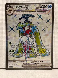 Pokemon Karte Fruyal EX 220/182 Paradoxrift Double Rare Holo NM Deutsch - Image 1