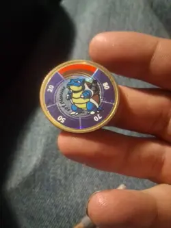 Pokemon Blastoise #09 Battling Coin By Pokemon Nintendo Hasbro Vintage 1999👀🎃 - Image 1