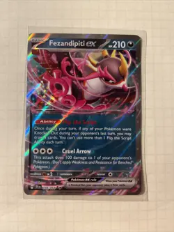 Pokemon TCG Fezandipiti EX Shrouded Fable #38 Holo Rare NM - Image 1