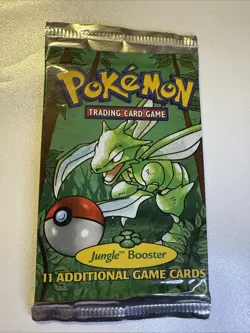 1999 Pokemon Jungle Booster Pack Sealed Scyther 21 Grams HeavyU LightU - Image 1