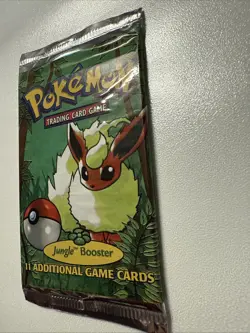 Pokemon 1999 Jungle Booster Pack Flareon Vintage Sealed - Image 3