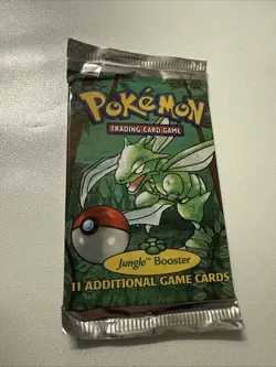 1999 Pokemon Jungle Booster Pack Sealed Scyther WOTC 21 Grams HeavyU LightU - Image 2
