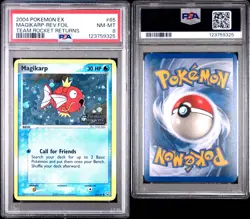 Pokemon Magikarp EX Team Rocket Returns Reverse Holo #65 PSA 8 - Image 1