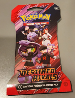 1x ONE Pokemon Destined Rivals Sleeved Booster Pack | Random Art - Image 1