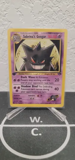 Pokemon Gengar 29/132 Gym Challenge 1st Edition Sabrina's Regular - Image 2