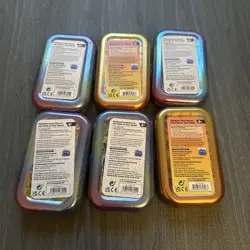 Empty - Lot of 6 Pokemon Mini Tins Opened No Packs - Image 2