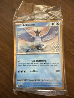 Pokemon2025 Holiday Calendar Articuno 032/159 Snowflake Stamped Sealed - Image 1