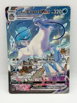 Ice Ryder Calyrex Vmax Alt Art 2021 Pokemon SWSH Chilling Reign #203 - Image 1
