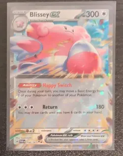 Blissey ex 134/167 Pokemon TCG Twilight Masquerade Double Rare Holo NM - Image 3