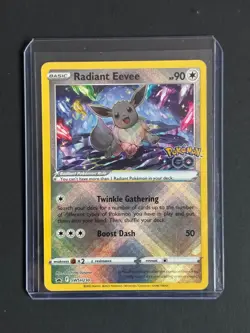 Pokemon Go TCG 2022 Sword & Shield Radiant Eevee Black Star Promo Near Mint - Image 1